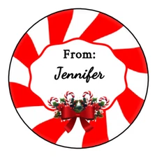 Personalized Christmas gift tags stickers labels school class gifts party favors