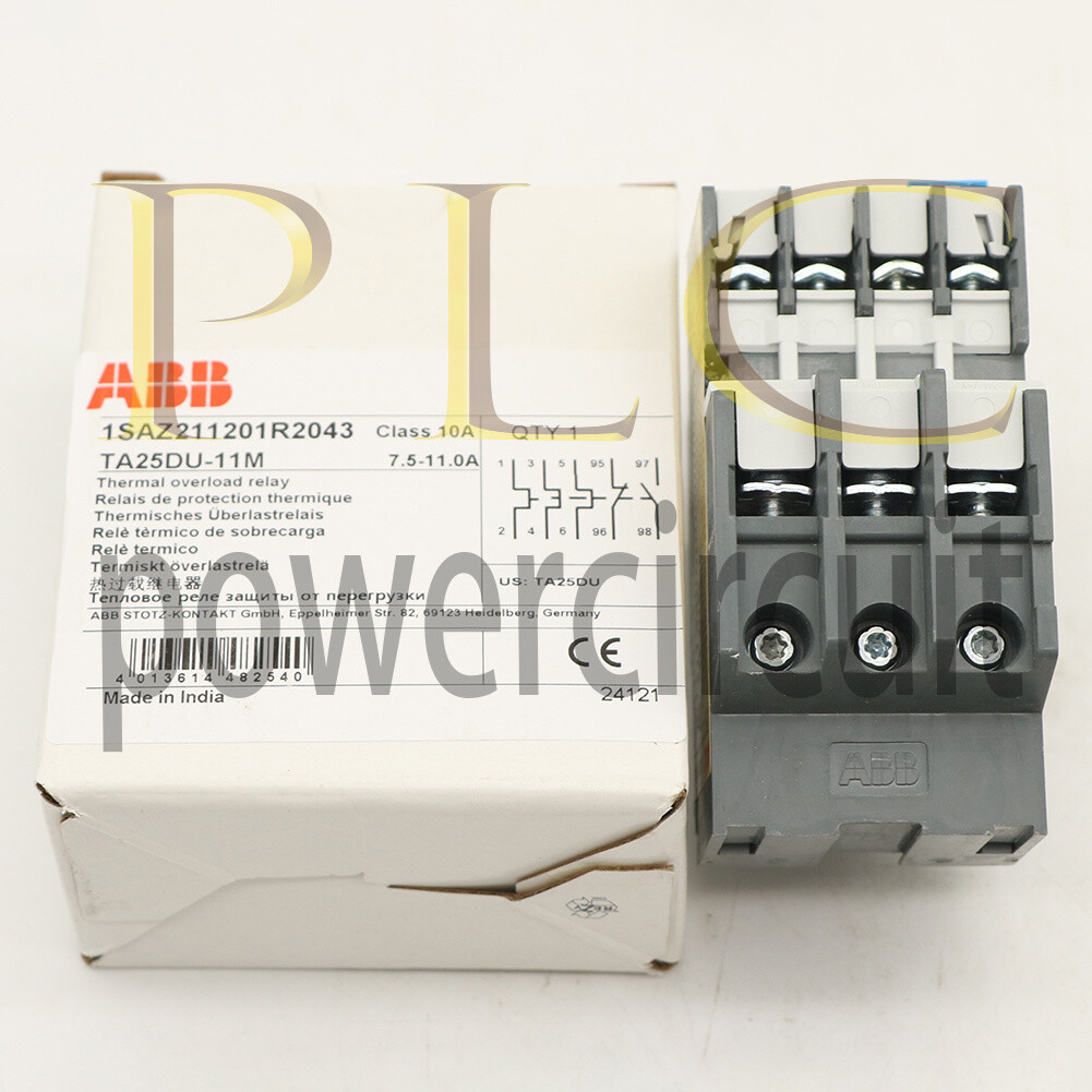 Metallic Relay 7.5-11 Amp Overload ABB TA25DU11-20 Overload Relay 7.5-11 Amp, Thermal ...