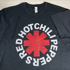 Red Hot Chili Peppers T-Shirt Large Rock Band Official Logo Cool Tee New
