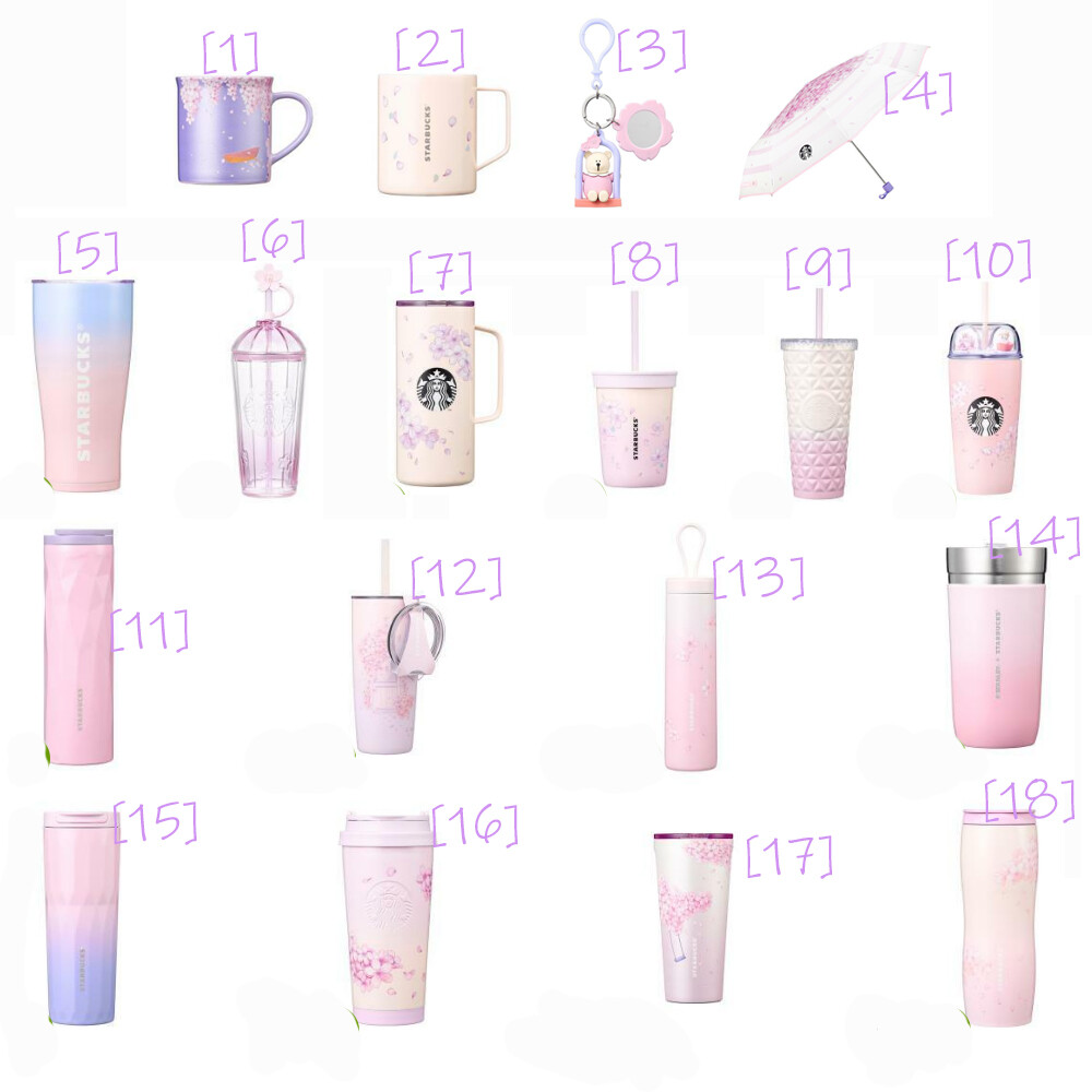 STARBUCKS KOREA 2024 Cherry Blossom MD Tumbler Mug Cold Cup