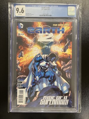EARTH 2 #25 CGC 9.6 ANDY KUBERT ART 1st Cover App Val-Zod  Superman PROSHIPPER