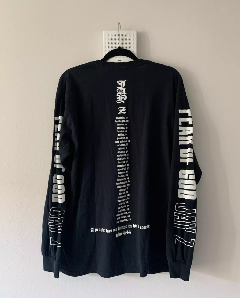 RARE Fear of God x Jay-Z 4:44 Tour Men's XL Long Sleeve Tee