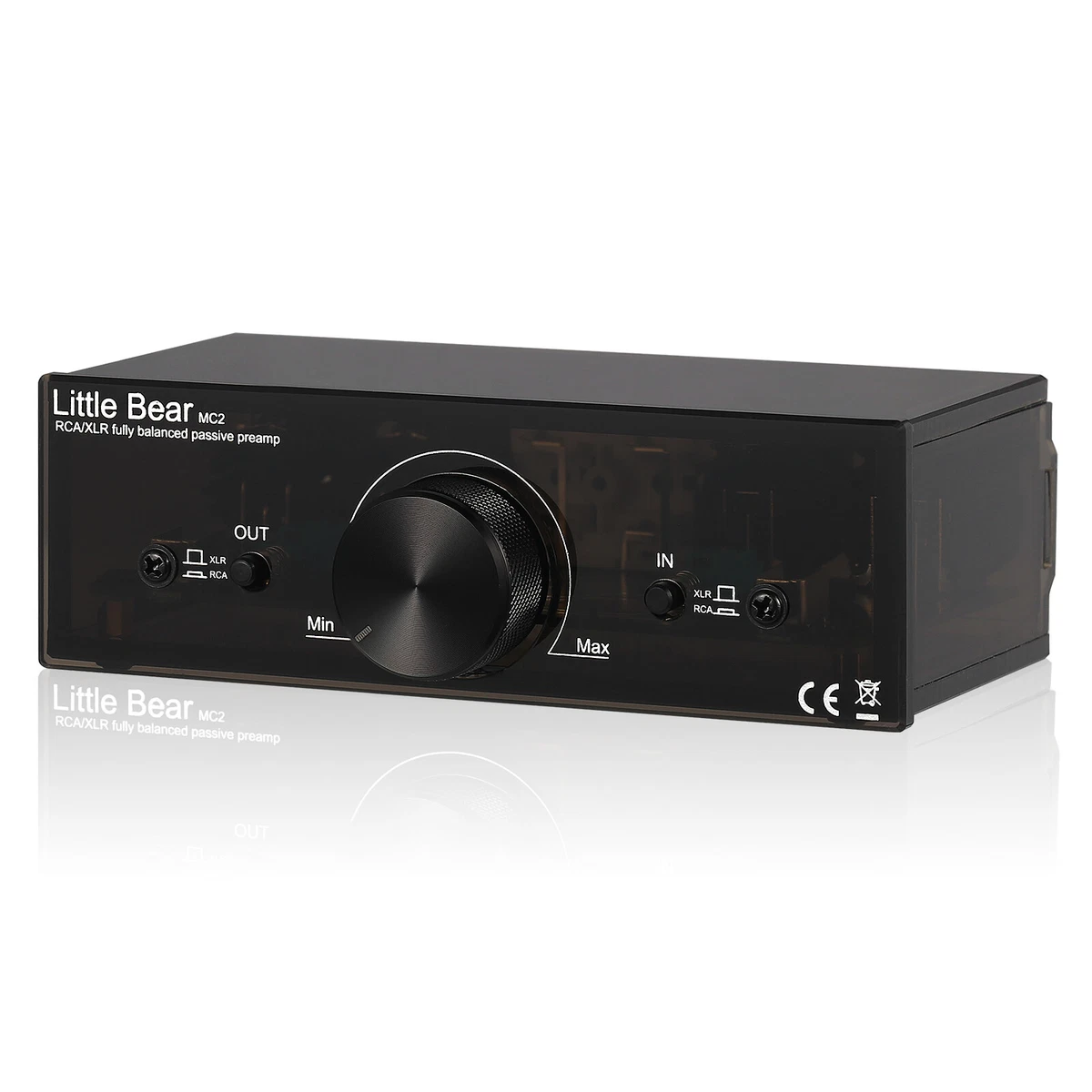 2 way Fully Balanced XLR RCA Audio Adapter Volume Controller Passive Preamp
