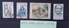 lot  timbres  france oblitérés 1983 n° 2295 2296 2297 2298
