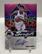 2022 Ochai Agbaji #d /25 Panini Mosaic Rookie Card Scripts Auto Kansas Jazz SSP