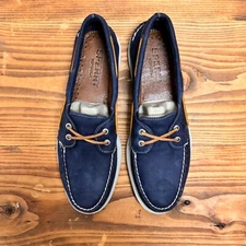 Sperry Top Sider - A/O 2-Eye Cross Navy - Size 11m - STS14504
