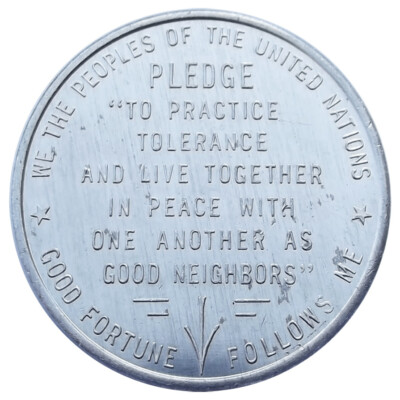 1948) United Nations Pledge Medal - HK-915, NY Spinner Token | eBay
