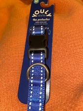 Dog Collar YOULY The Protector Reflective Blue M (14-20 IN) (36-51 cm)
