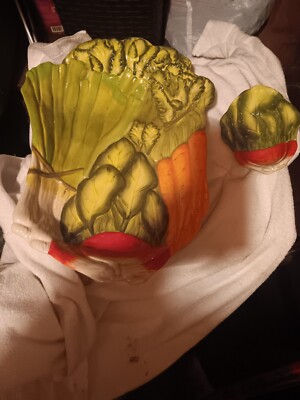 2 Pc Certified International VICTORY GARDEN VEGETABLE Serving Set   Judy Phipps