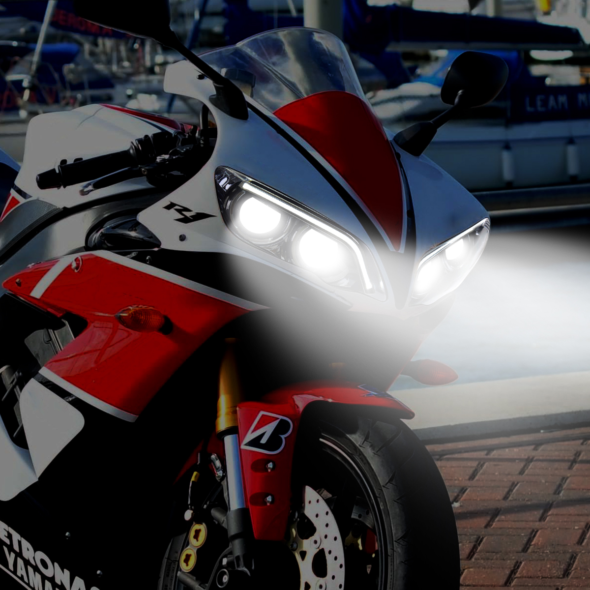 yzf r1 2022 純正ライト　アイライン　本日まで！ ヤマハ YZF-R1 ハロゲンヘッドライトバルブ | バイクパーツ通販