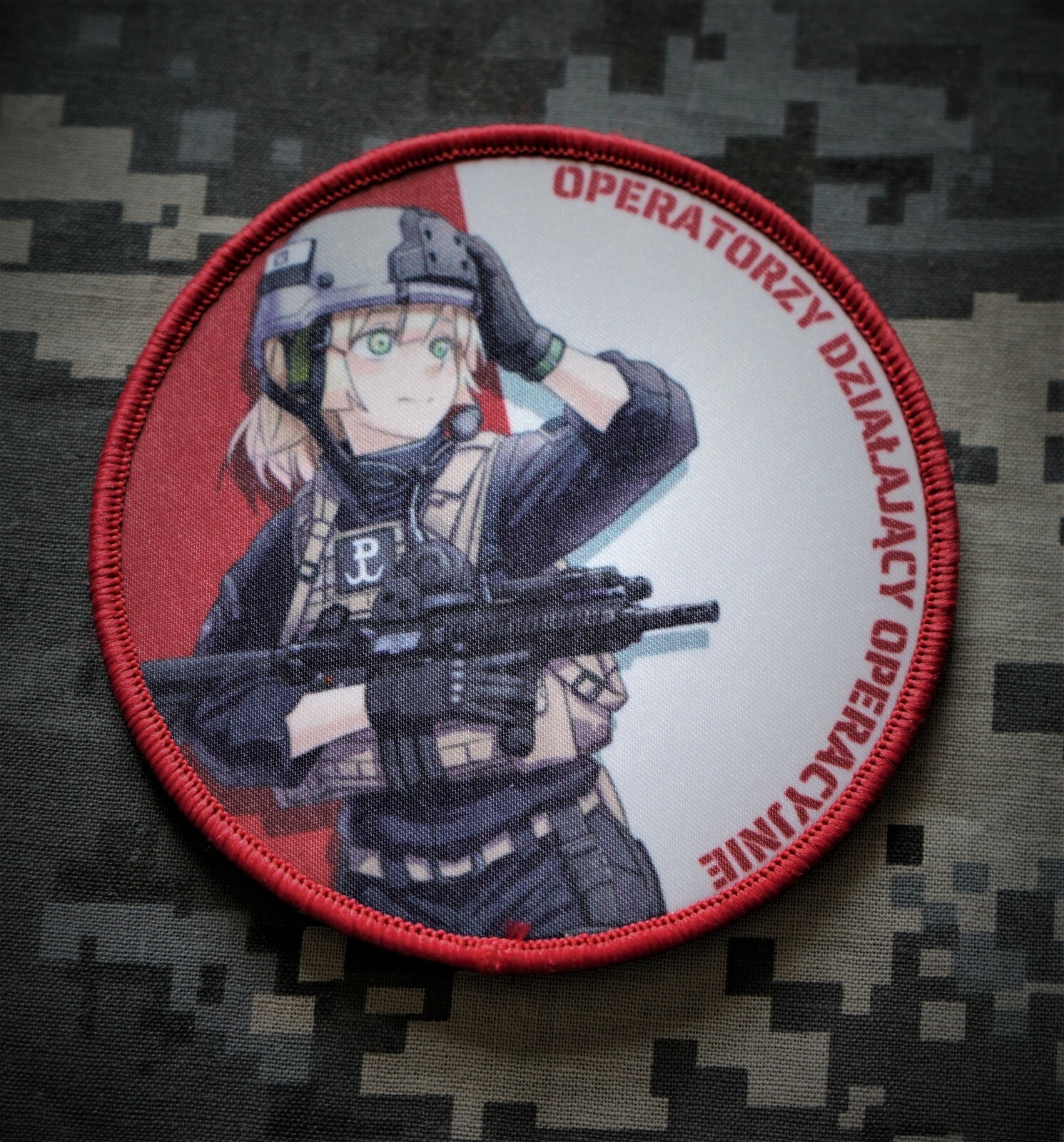 Morale Patch Waifu Japanese Anime Girl Airsoft Perverted US ARMY Flash Bang  Type