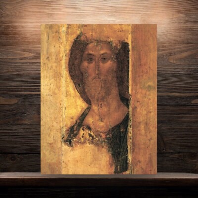 Christ Pantocrator Icon Andrei Rublev Zvenigorod Savior Orthodox 23x30 cm 9''x12 
