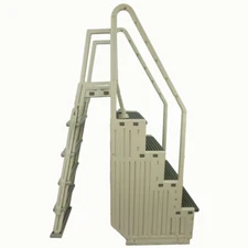 Above-Ground In Pool Swimming Pool Step & Ladder Entry System - (Choose Color)