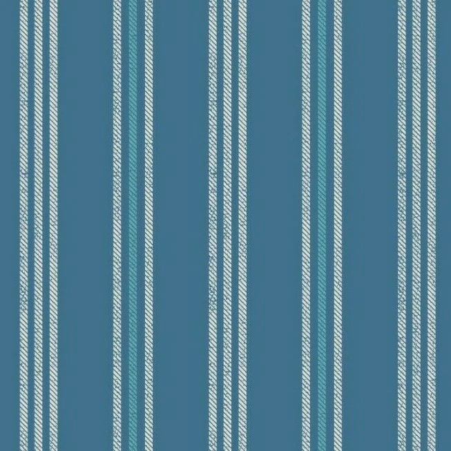 Lewis & Irene - 'Thalassophile' Küstenstreifen auf dunkelblau 100% Baumwolle