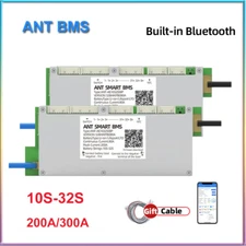ANT 10S-32S 200A 300A Smart Bms Li-ion LiFePo4 LTO Battery Built-in Bluetooth