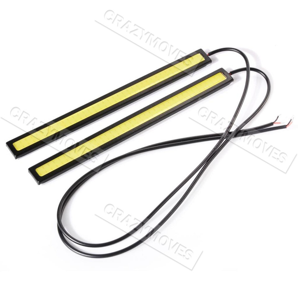 10x 12V Waterproof White DRL LED Strip Lights Bars Camping Caravan Boat