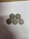 (5) Coin Lot • Washington Quarters (1941-1945)• 90% Silver • Free Ship