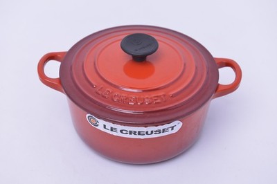 LE CREUSET BRÄTER TOPF   18 CM 1,8 L KIRSCHROT GUSSEISEN NEUw