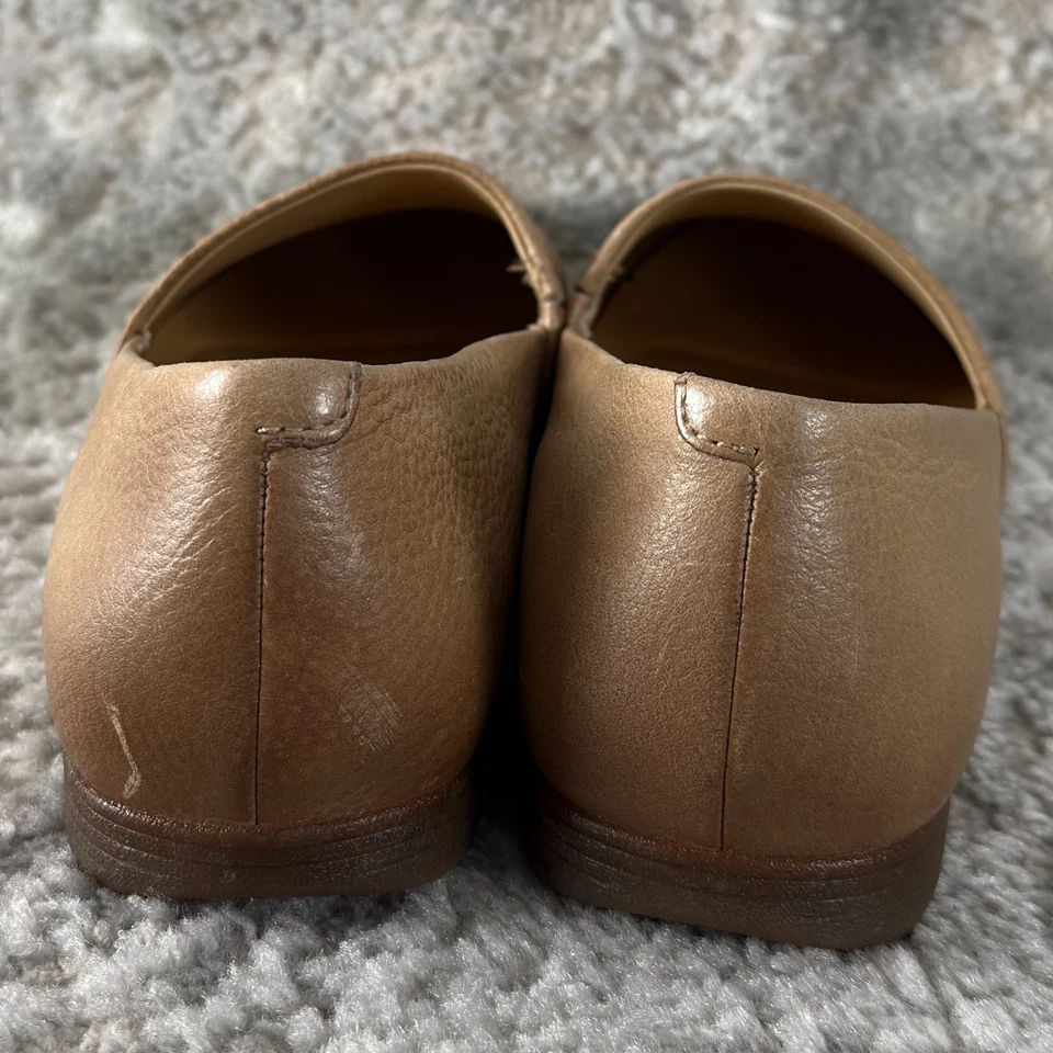 Zapatos informales para caminar Dansko talla 40 Larisa de cuero fresado planos marrones sin cordones Foto 4 de 4