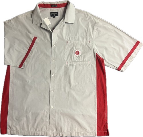 Rocawear Bowling Shirt with RW patches & embroidery & 2 Pockets - EUC