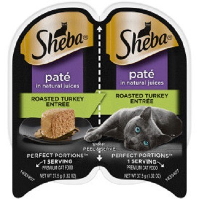 Perfect Portions Premium Pastete Nassfutter für Katzen, Truthahn, 1,3 Unzen Jeweils,2 Stück - 10