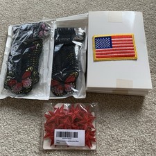 Lot of embroidered Patches 177 Total American Flag, Butterflies, Red Stars