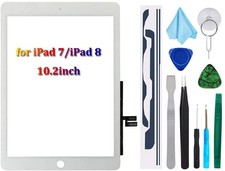 T Phael White Touch Screen Digitizer Repair Kit for iPad 10.2 2019 iPad 7 7th Ge