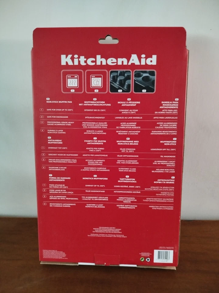 Teglia Per Muffin Acciaio Inox/ Kitchen Aid - Immagine 4 di 4