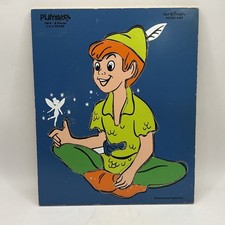 VTG Playskool Wooden Puzzle 190-9 - Walt Disney's Peter Pan 9 Pieces