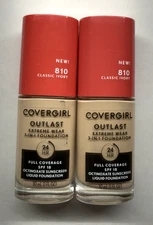 COVERGIRL OUTLAST EXTREME WEAR 810 CLASSIC IVORY LIGHT AIRBRUSH FIN 24HR 2 Pack
