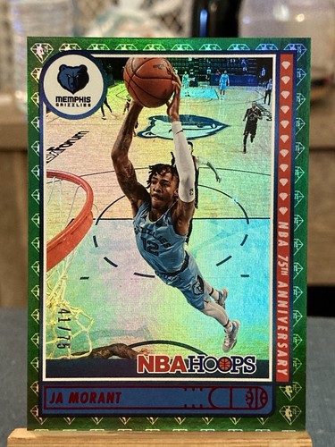 E33 /75 2021-22 Hoops #132 Ja Morant 75th Anniversary Memphis Grizzlies
