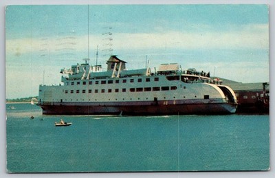 Vintage New Bedford Excursion Boat Postcard 1959 Massachusetts