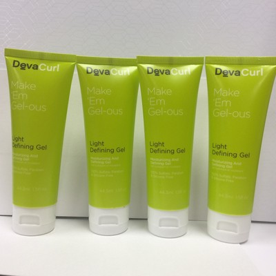 4 DEVACURL Make em Gel-ous Light Defining Hair Gel 1.5 oz  - 4 PACK NEW