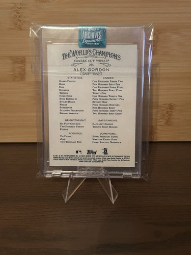2024 Topps Archives Signature Series Alex Gordon Autograph 16/20 KC Royals - Picture 2 of 2