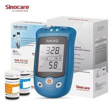 Sinocare Two-in-One Blood Glucose Uric Acid Monitor 50 Blood Sugar, 50 Uric Acid