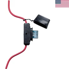 In-Line MAXI Fuse Holder - 32V 60A with Cover - Black Thermoplastic