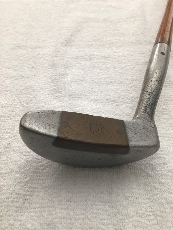 ANTIQUE HICKORY SHAFT PUTTER 38 INCHES RH MADE IN SELMA, AL
