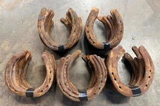 50 Assorted USED HORSESHOES Western  Decor Cowboy Crafting Welding