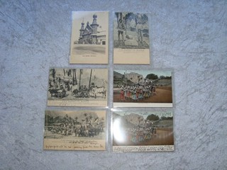 6 POSTKARTEN CARL HAGENBECK´S INDIEN AUSSTELLUNG DÜSSELDORF 1904 DEUTSCHES REICH