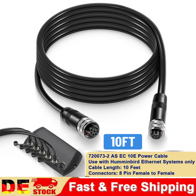 720073-2 10 Feet Ethernet Cable AS EC 10E for Humminbird Helix,APEX,SOLIX,Onix