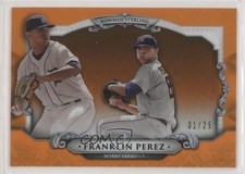 2018 Bowman Chrome Sterling Continuity Orange Refractor 1/25 Franklin Perez x5u
