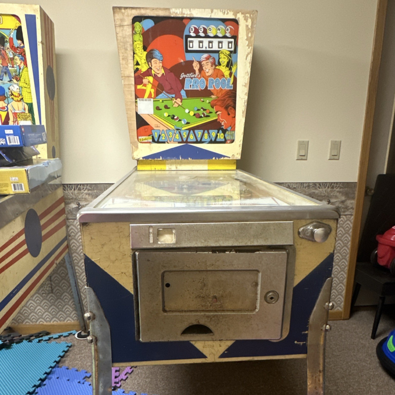 Pinball Machine Pool Gottlieb Pro Pool Pinball Machine Original 1973 Vintage Collectible ...