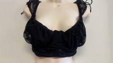 Torrid Lace Underwire Bra Black Size 2 Bows