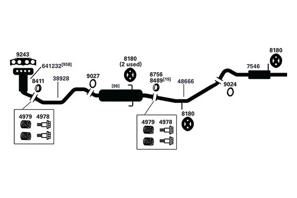 For Scion xB 08-15 AP Exhaust Aluminized Steel Exhaust Muffler & Pipe Assembly Foto 4 de 4