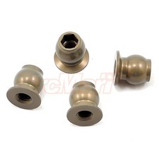 Mugen Seiki Aluminum Pivot Ball 4 pcs Silver For MTC1/MTX6/MRX6/MRX6R #T2805A
