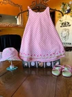 Y2K Gymboree 2004 Leapin Lily Pads frog dress sandals shoes rvs hat 18-24 cmb sh