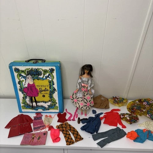 Vintage Barbie Lot TNT Doll Barbie Clothes Ken Clothes Case & Accessories READ D