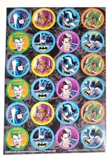 DC Comics Batman Stickers 1 Full Sheet Of 24 Stickers Warner Brothers