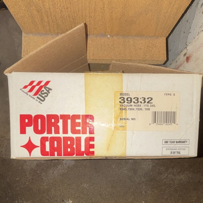 #ad NOS Porter Cable Vacuum Hose Kit 10 Foot Model 39332 In Original Box $44.99