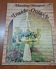Craft Macramé Hangers Inside-Outside Pattern Instruction Book Medium 1970's